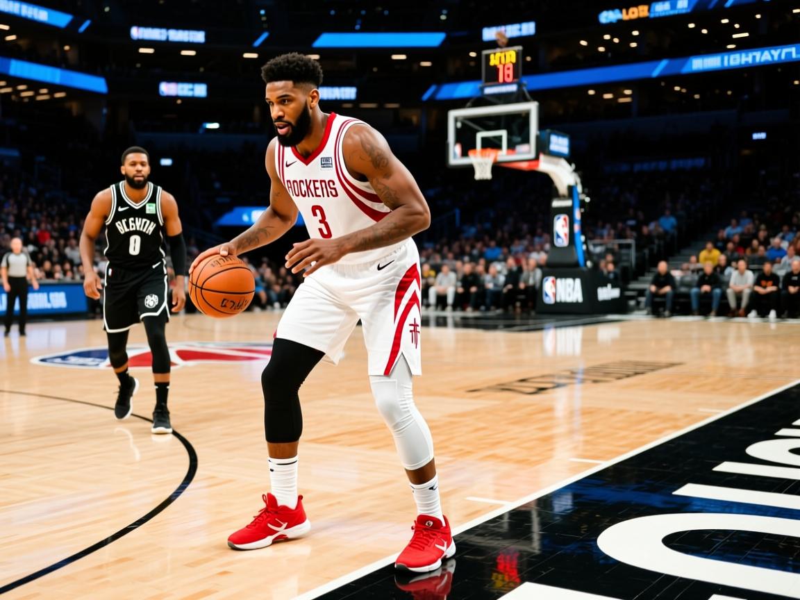 控卫因伤缺席，火箭不敌篮网